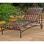 Chaise longue multiposition Santa Fe Nailhead