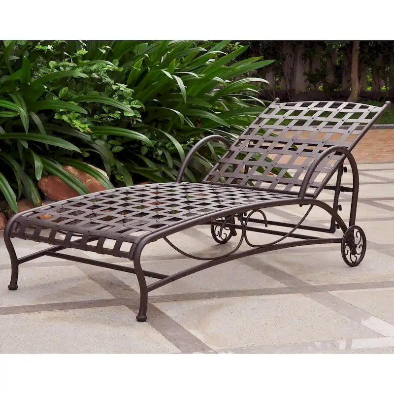Chaise longue multiposition Santa Fe Nailhead