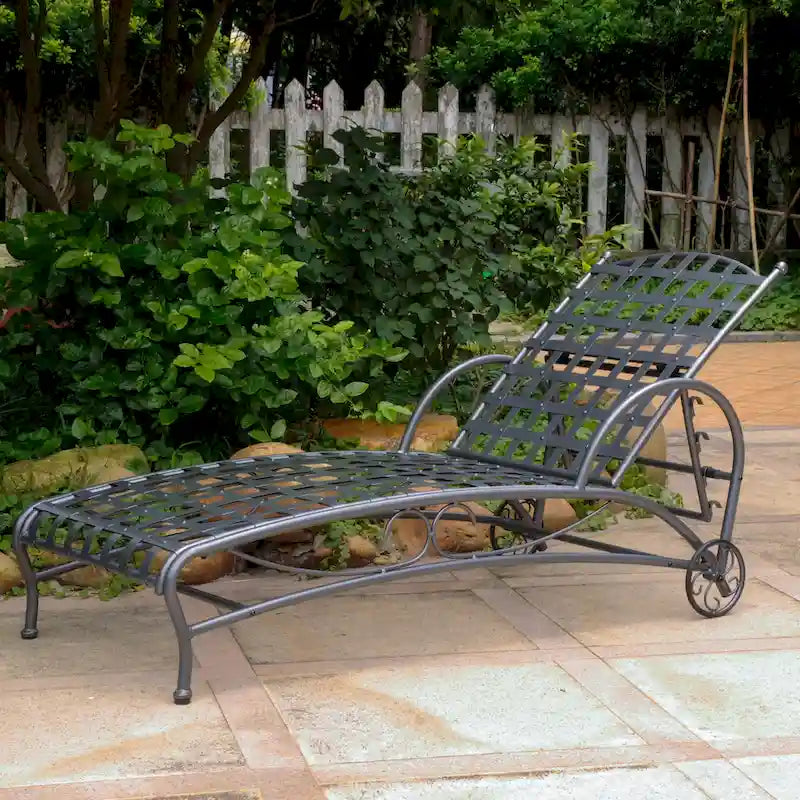 Chaise longue multiposition Santa Fe Nailhead