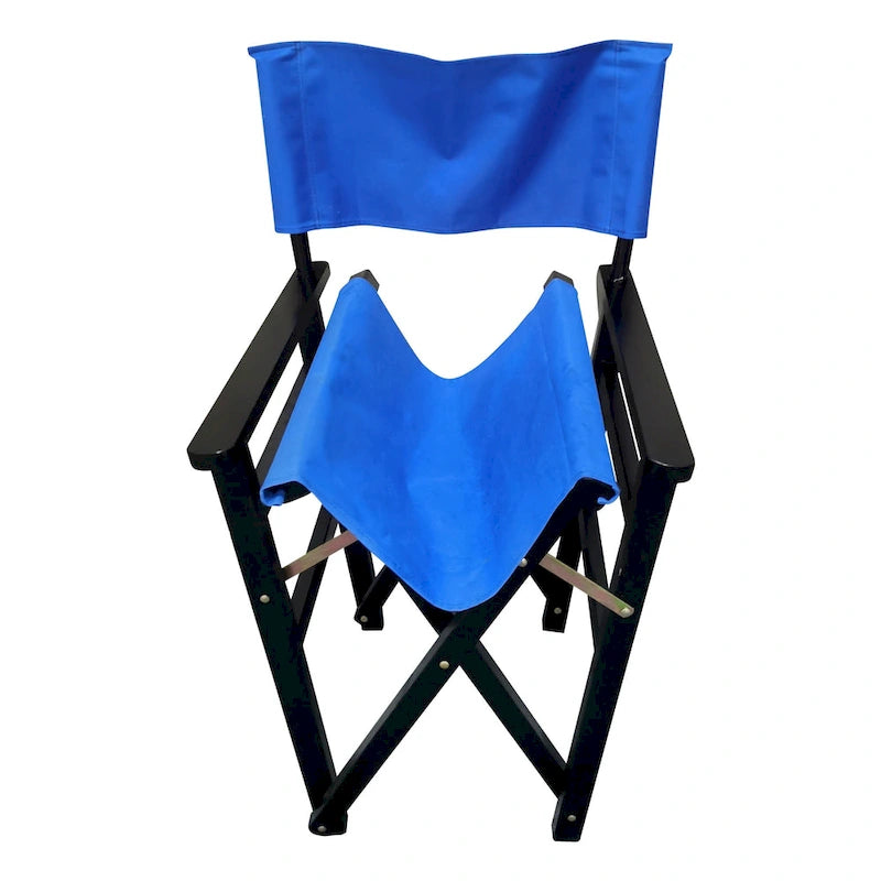 Lot de 2 chaises pliantes en bois, chaises de réalisateur, chaises pliantes en toile
