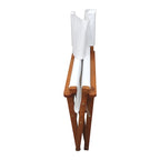 Lot de 2 chaises pliantes en bois, chaises de réalisateur, chaises pliantes en toile