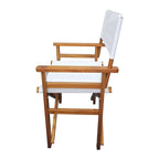 Lot de 2 chaises pliantes en bois, chaises de réalisateur, chaises pliantes en toile