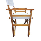 Lot de 2 chaises pliantes en bois, chaises de réalisateur, chaises pliantes en toile