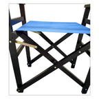 Lot de 2 chaises pliantes en bois, chaises de réalisateur, chaises pliantes en toile