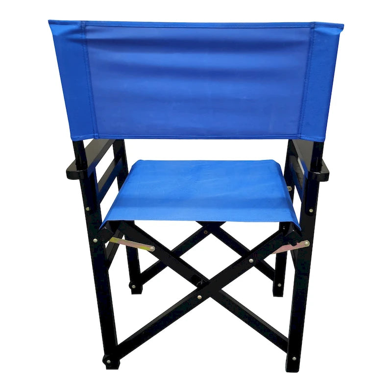 Lot de 2 chaises pliantes en bois, chaises de réalisateur, chaises pliantes en toile