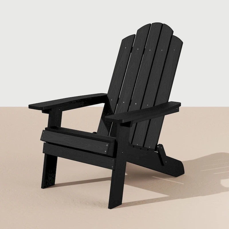WINSOON All Weather HIPS Outdoor Folding Adirondack Chair Outdoor Garden Patio Chair