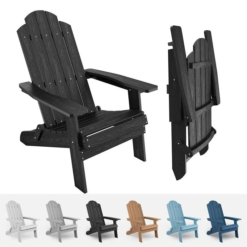 WINSOON Fauteuil Adirondack Pliant d'Extérieur HIPS Tout Temps pour Jardin, Patio