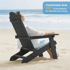 WINSOON Fauteuil Adirondack Pliant d'Extérieur HIPS Tout Temps pour Jardin, Patio