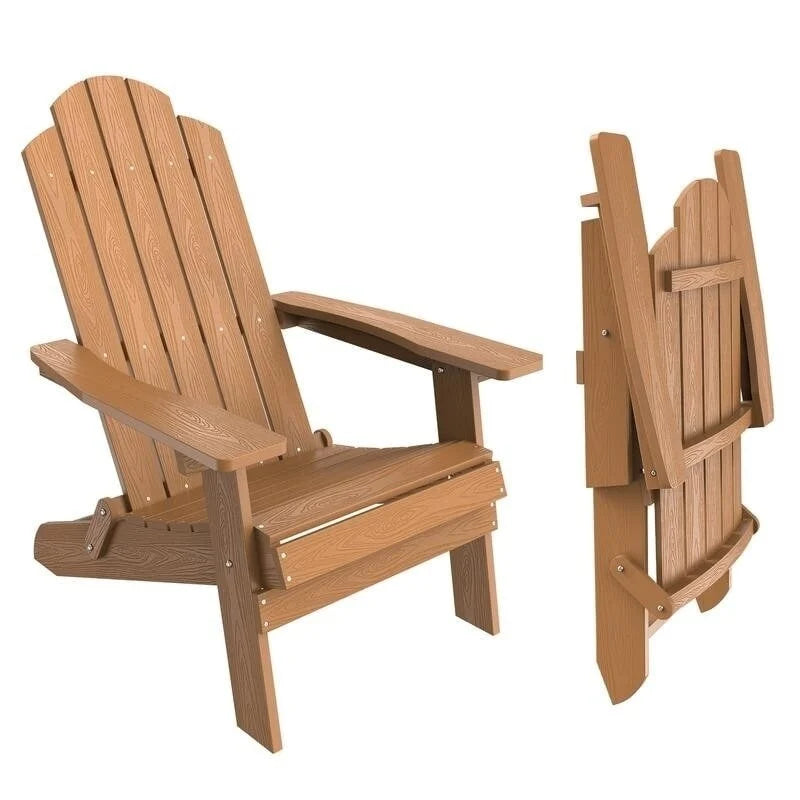 WINSOON Fauteuil Adirondack Pliant d'Extérieur HIPS Tout Temps pour Jardin, Patio
