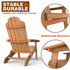 WINSOON Fauteuil Adirondack Pliant d'Extérieur HIPS Tout Temps pour Jardin, Patio