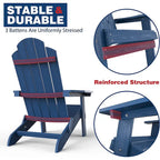 WINSOON Fauteuil Adirondack Pliant d'Extérieur HIPS Tout Temps pour Jardin, Patio