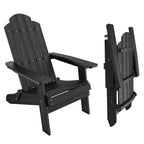WINSOON Fauteuil Adirondack Pliant d'Extérieur HIPS Tout Temps pour Jardin, Patio