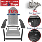 WINSOON Fauteuil Adirondack Pliant d'Extérieur HIPS Tout Temps pour Jardin, Patio