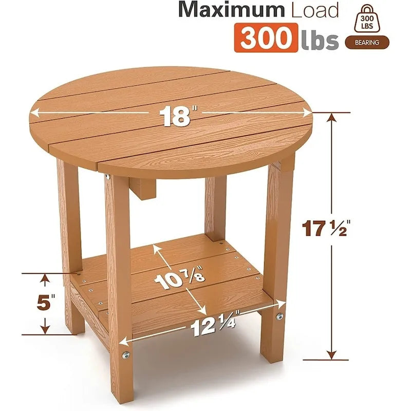 Ensemble de 2 chaises Adirondack pliantes d'extérieur et table WINSOON HIPS toutes saisons