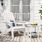 Ensemble de 2 chaises Adirondack pliantes d'extérieur et table WINSOON HIPS toutes saisons
