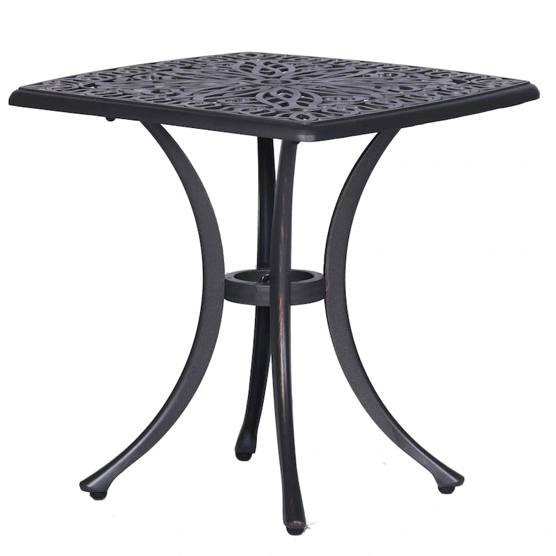 Table d'appoint en fonte d'aluminium Saybrook de Havenside Home