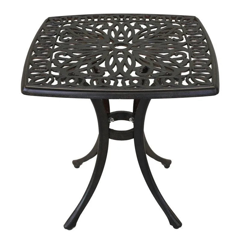 Table d'appoint en fonte d'aluminium Saybrook de Havenside Home