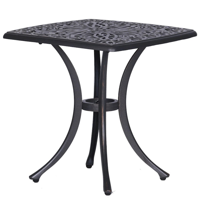 Table d'appoint en fonte d'aluminium Saybrook de Havenside Home