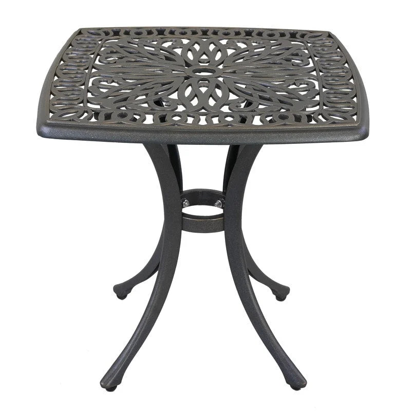 Table d'appoint en fonte d'aluminium Saybrook de Havenside Home