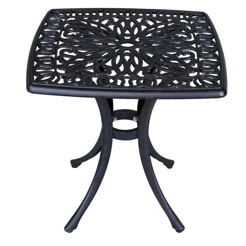 Table d'appoint en fonte d'aluminium Saybrook de Havenside Home