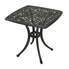 Table d'appoint en fonte d'aluminium Saybrook de Havenside Home