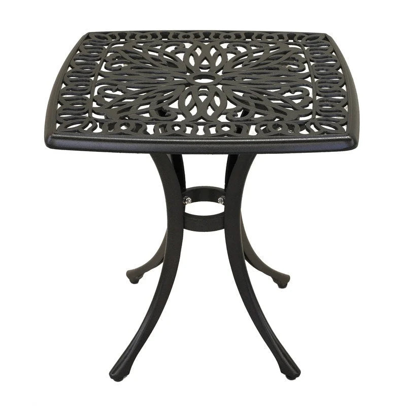 Table d'appoint en fonte d'aluminium Saybrook de Havenside Home