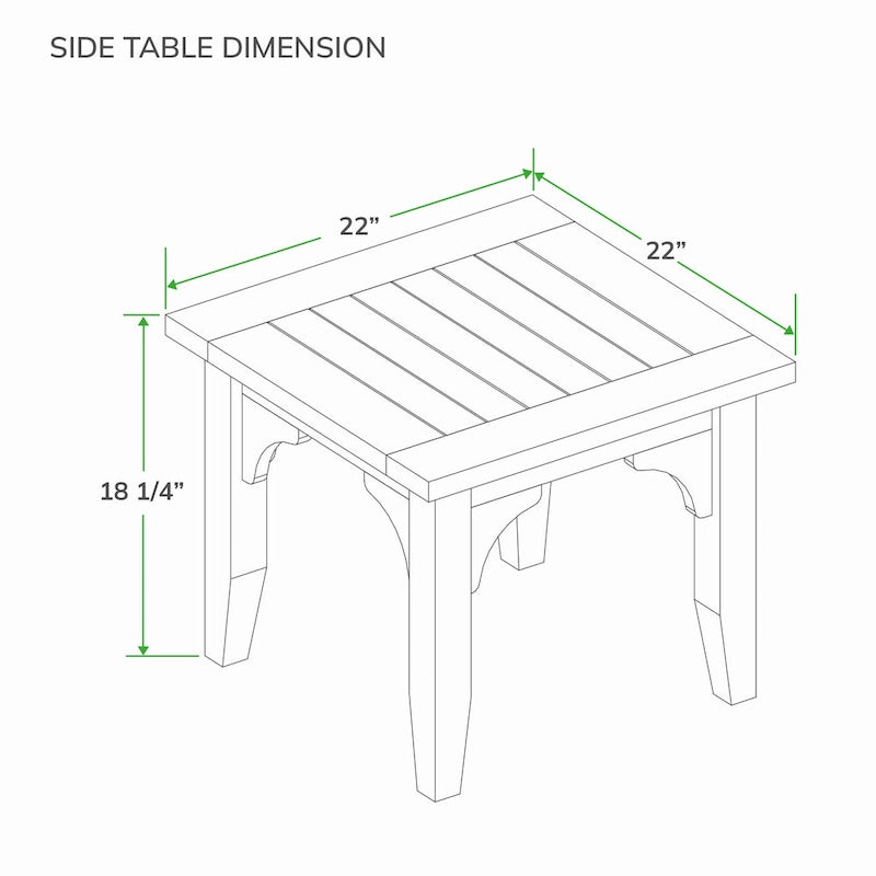 Table d'appoint d'extérieur Cambridge Casual Leon en teck