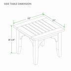 Table d'appoint d'extérieur Cambridge Casual Leon en teck