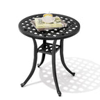 Table d'appoint d'extérieur en fonte d'aluminium Petite table basse de patio