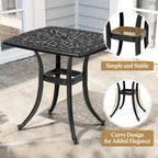 Table d'appoint d'extérieur en fonte d'aluminium Petite table basse de patio