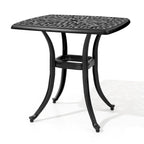 Table d'appoint d'extérieur en fonte d'aluminium Petite table basse de patio