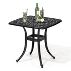 Table d'appoint d'extérieur en fonte d'aluminium Petite table basse de patio