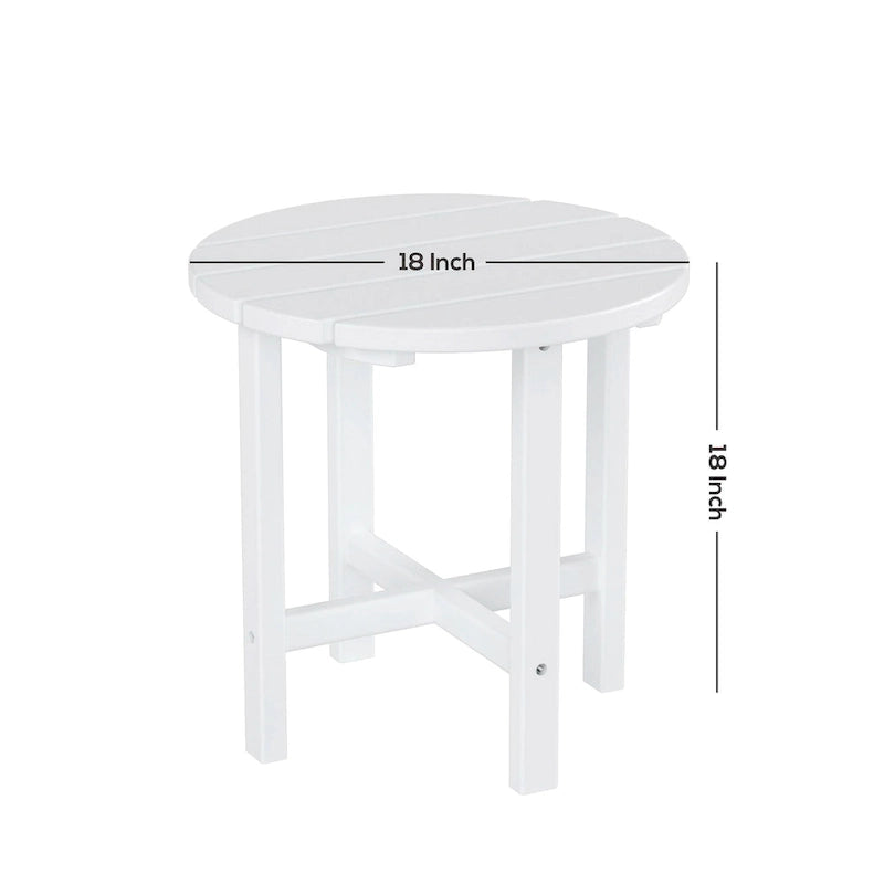 Fauteuil Adirondack Polytrends Altura 12 pièces en polyéthylène résistant aux intempéries avec repose-pieds et table d'appoint