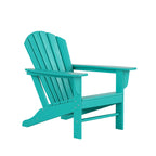 Fauteuil Adirondack Polytrends Altura 12 pièces en polyéthylène résistant aux intempéries avec repose-pieds et table d'appoint