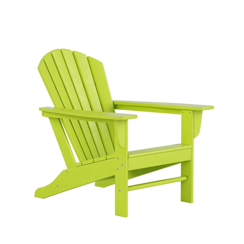 Fauteuil Adirondack Polytrends Altura 12 pièces en polyéthylène résistant aux intempéries avec repose-pieds et table d'appoint