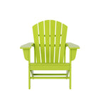 Fauteuil Adirondack Polytrends Altura 12 pièces en polyéthylène résistant aux intempéries avec repose-pieds et table d'appoint