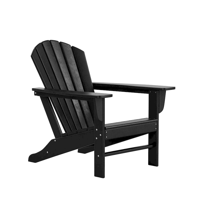 Fauteuil Adirondack Polytrends Altura 12 pièces en polyéthylène résistant aux intempéries avec repose-pieds et table d'appoint