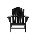 Fauteuil Adirondack Polytrends Altura 12 pièces en polyéthylène résistant aux intempéries avec repose-pieds et table d'appoint