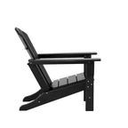 Fauteuil Adirondack Polytrends Altura 12 pièces en polyéthylène résistant aux intempéries avec repose-pieds et table d'appoint