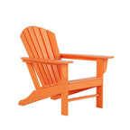 Fauteuil Adirondack Polytrends Altura 12 pièces en polyéthylène résistant aux intempéries avec repose-pieds et table d'appoint
