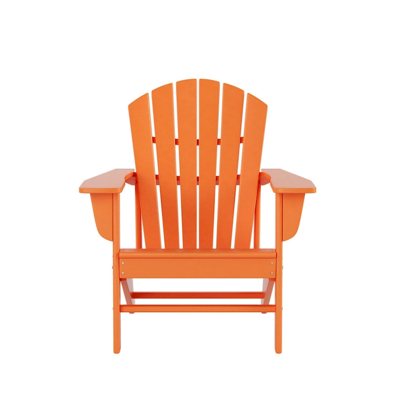 Fauteuil Adirondack Polytrends Altura 12 pièces en polyéthylène résistant aux intempéries avec repose-pieds et table d'appoint