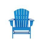 Fauteuil Adirondack Polytrends Altura 12 pièces en polyéthylène résistant aux intempéries avec repose-pieds et table d'appoint
