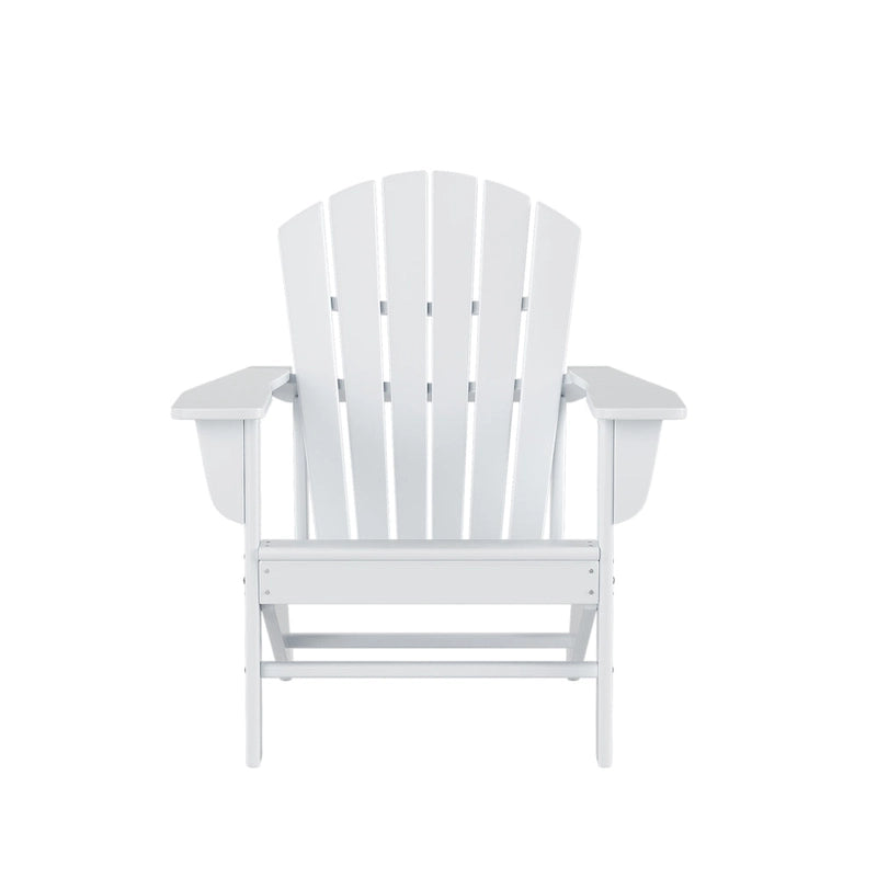 Fauteuil Adirondack Polytrends Altura 12 pièces en polyéthylène résistant aux intempéries avec repose-pieds et table d'appoint