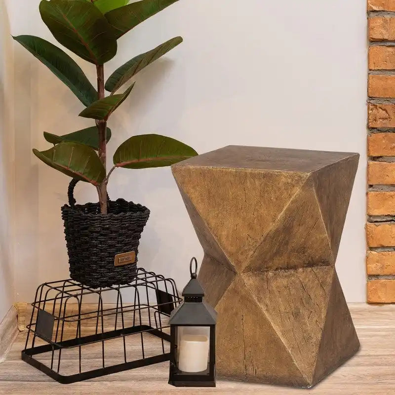 Table d'appoint d'extérieur moderne Adeco en béton