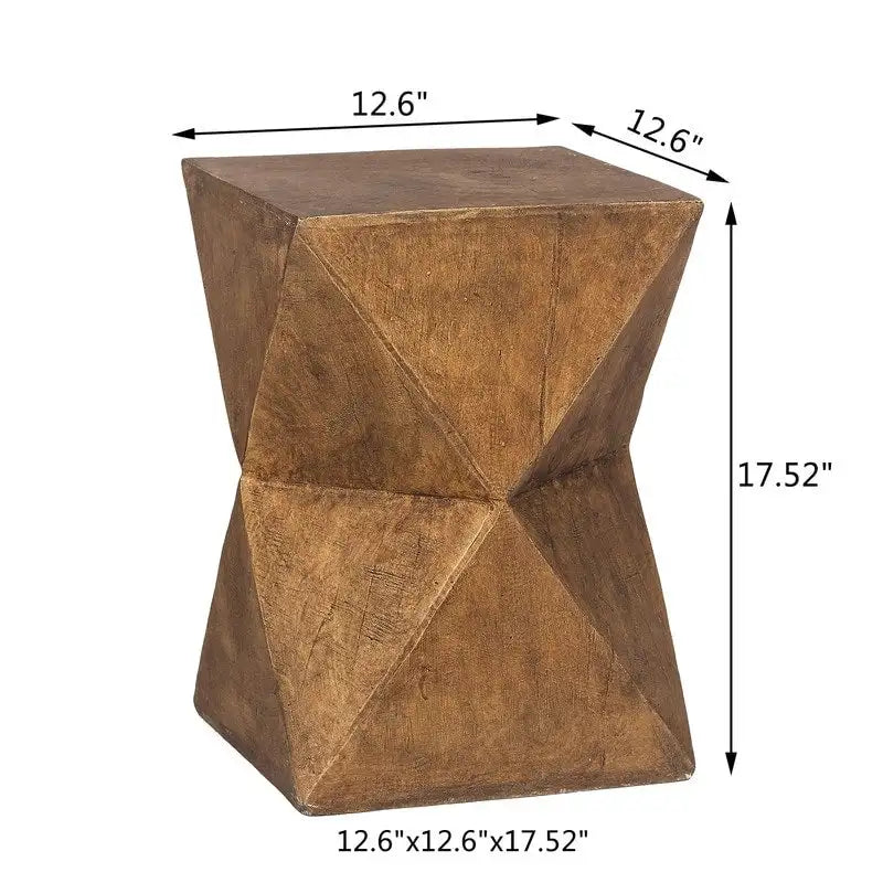 Table d'appoint d'extérieur moderne Adeco en béton