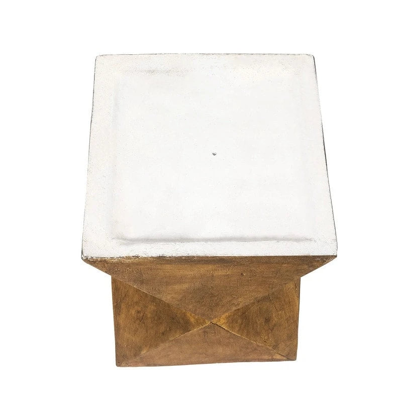 Table d'appoint d'extérieur moderne Adeco en béton
