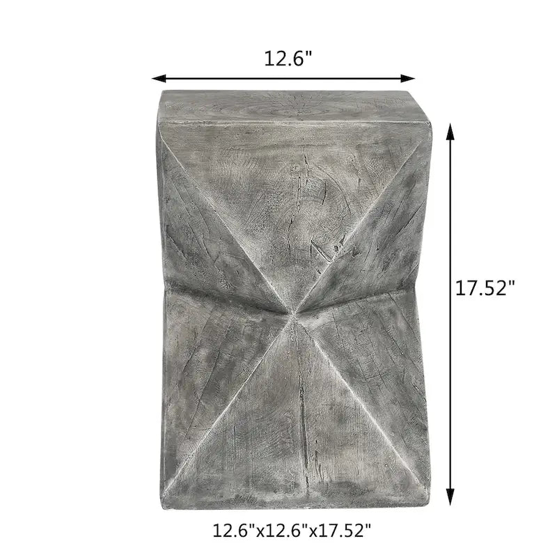Table d'appoint d'extérieur moderne Adeco en béton