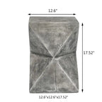 Table d'appoint d'extérieur moderne Adeco en béton