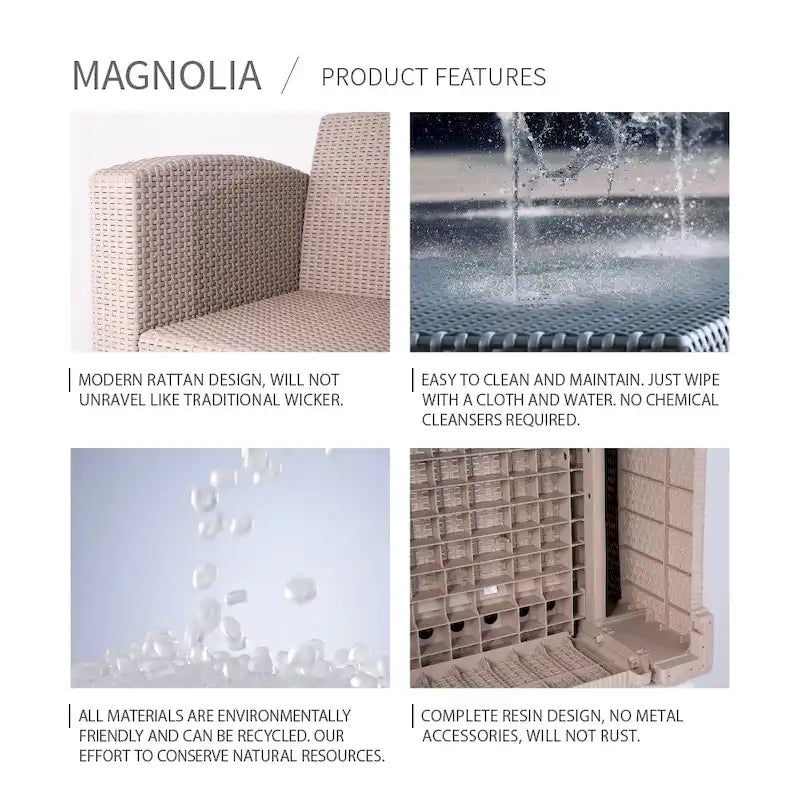 Canapé d'extérieur Magnolia avec coussins