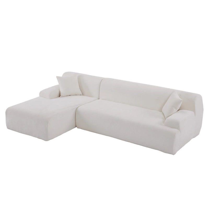 Grand canapé sectionnel modulable en L moderne pour salon